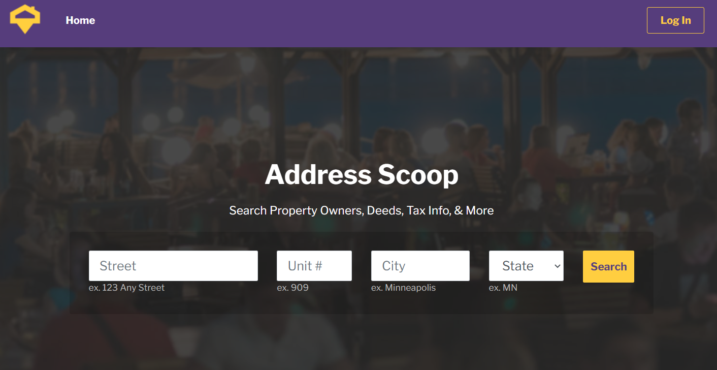Address Scoop Landing Page