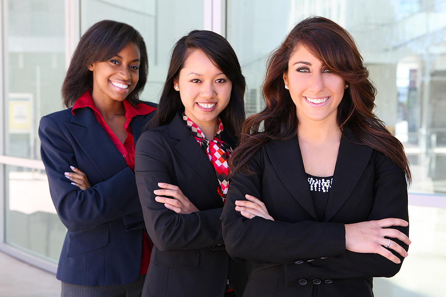 Confident Business Women Address Scoop